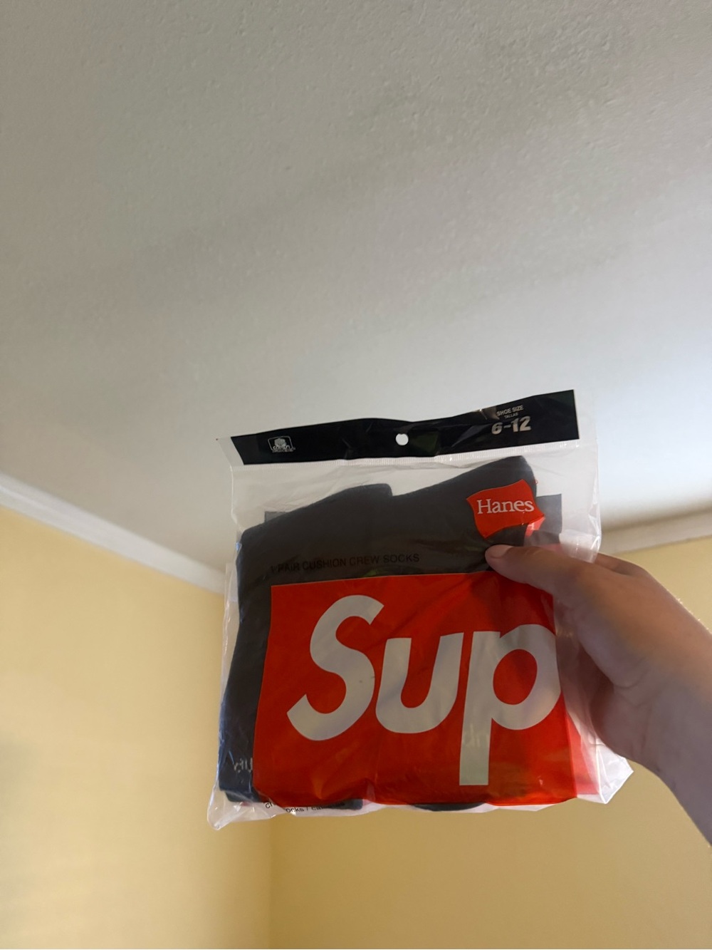 Gray Crew Socks - Gray preme